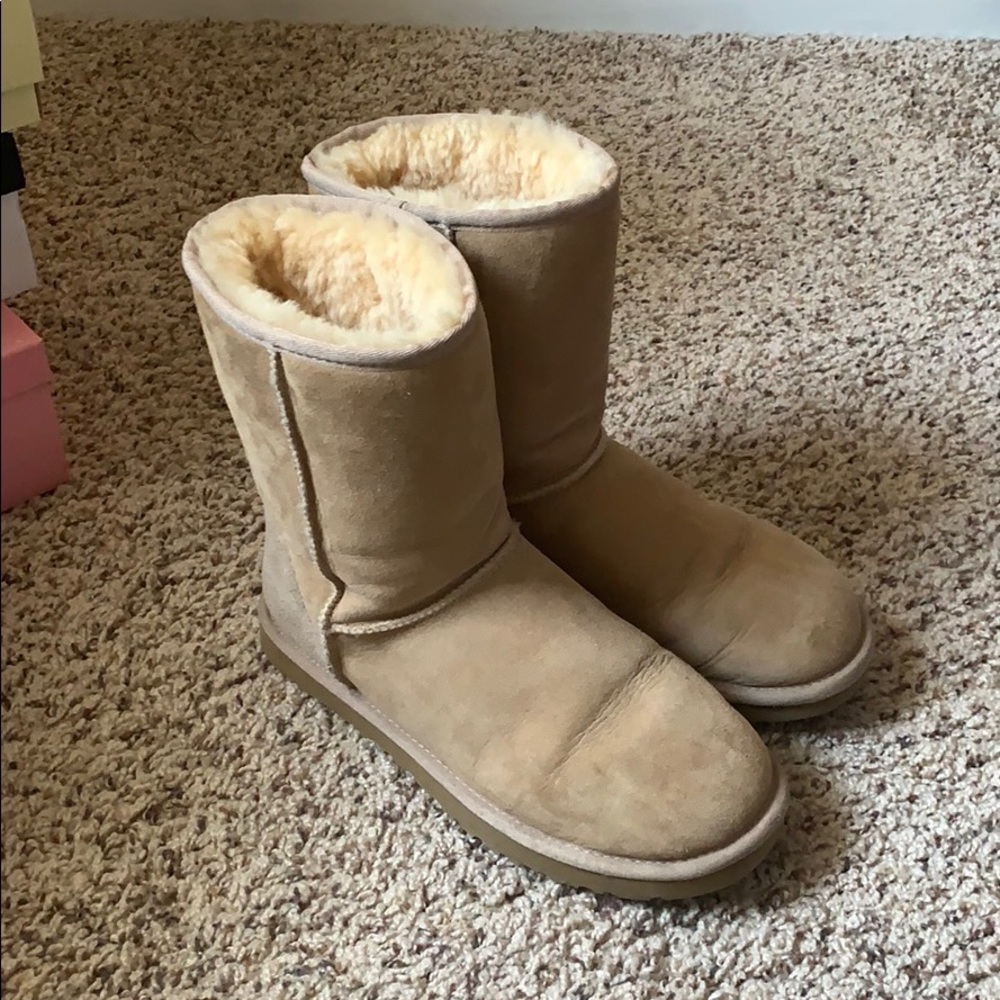 Sand colored UGG boots